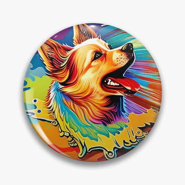 Item preview, Colorful trippy dog portrait illustration psychedelic 17 designed and sold by vishalraifx.