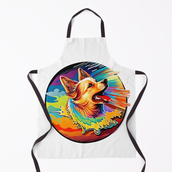 Item preview, Colorful trippy dog portrait illustration psychedelic 17 designed and sold by vishalraifx.