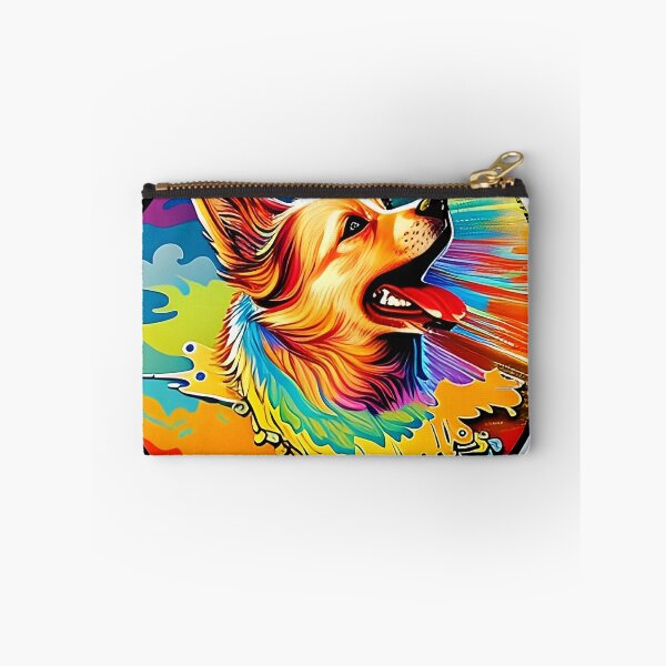 Item preview, Colorful trippy dog portrait illustration psychedelic 17 designed and sold by vishalraifx.