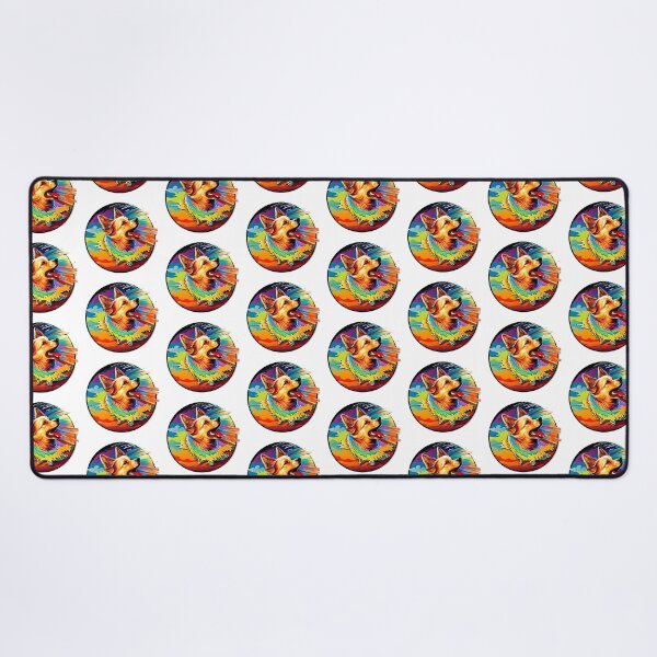 Item preview, Colorful trippy dog portrait illustration psychedelic 17 designed and sold by vishalraifx.