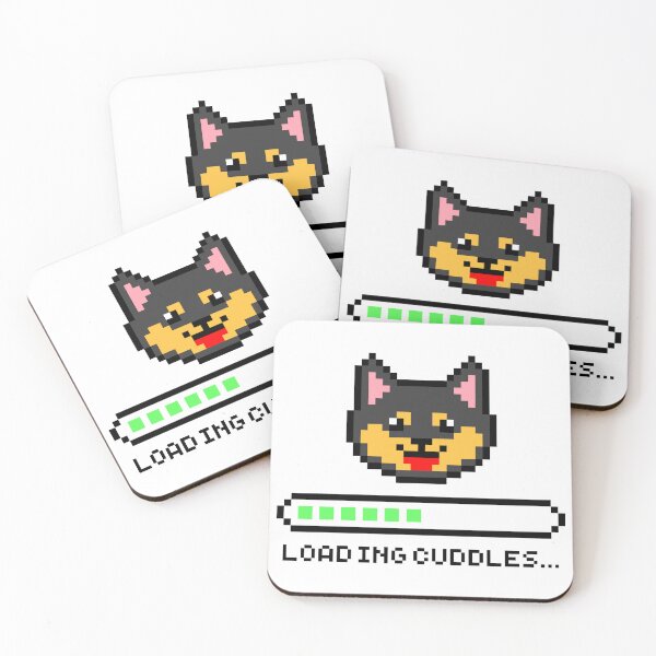 Item preview, Loading Cuddles... (black & tan) designed and sold by OlivDesignsCo.