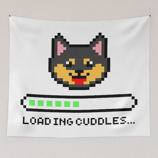 Item preview, Loading Cuddles... (black & tan) designed and sold by OlivDesignsCo.