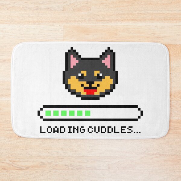 Item preview, Loading Cuddles... (black & tan) designed and sold by OlivDesignsCo.