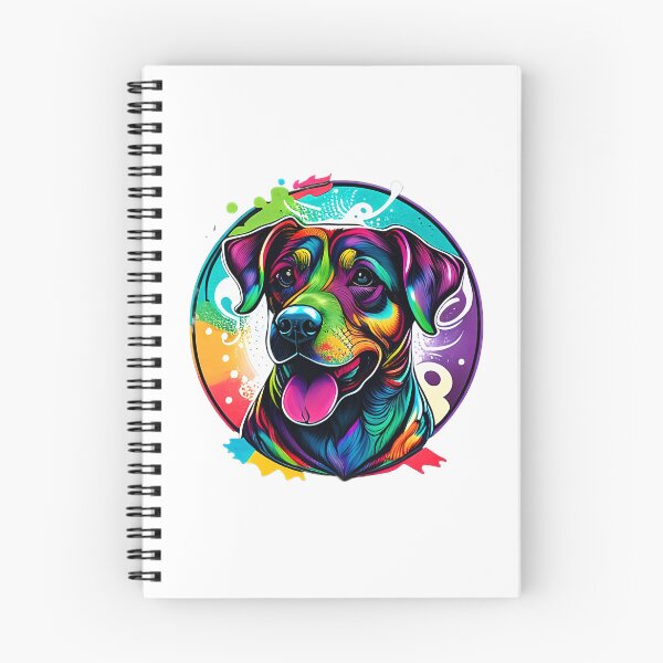 Item preview, Colorful trippy dog portrait illustration psychedelic 18 designed and sold by vishalraifx.