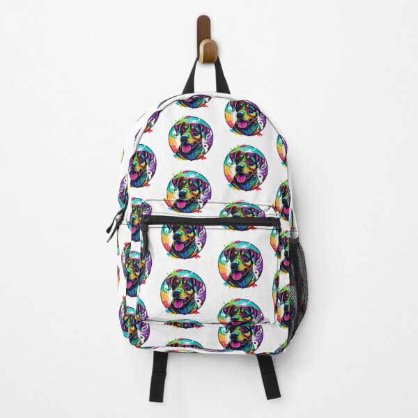 Item preview, Colorful trippy dog portrait illustration psychedelic 18 designed and sold by vishalraifx.
