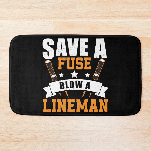 Item preview, Save A Fuse Blow A Lineman Funny Humor For Powerline Workers designed and sold by StrongShirts.