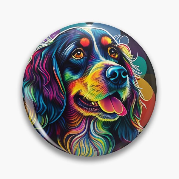 Item preview, Colorful trippy dog portrait illustration psychedelic 19 designed and sold by vishalraifx.