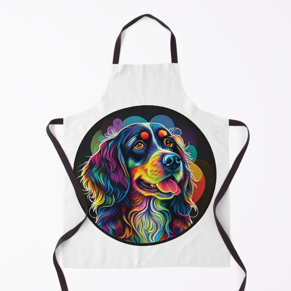 Item preview, Colorful trippy dog portrait illustration psychedelic 19 designed and sold by vishalraifx.