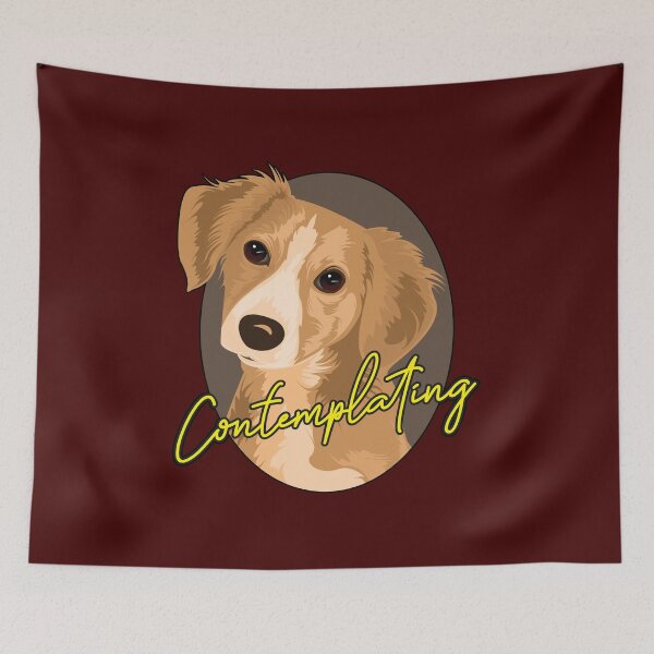 Item preview, A Cute Dog Contemplating designed and sold by TargetBox.