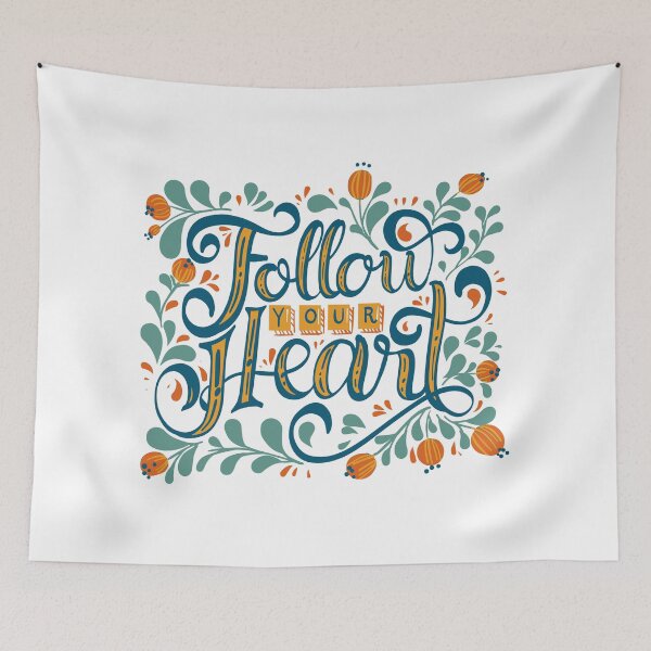 Item preview, Follow your heart , Happy valentines day  designed and sold by Mialunaa.