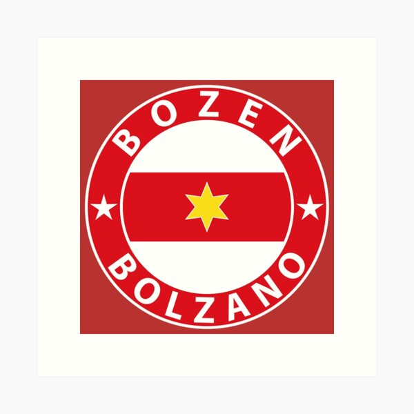 Bozen Bolzano flag coat of arms Art Print