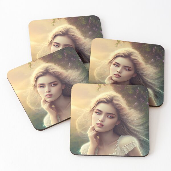 Item preview, Splendid Blonde Woman Portrait designed and sold by VitalDesigner.