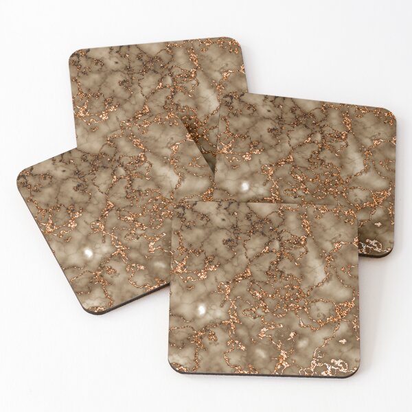 Item preview, Rose Gold Glam Marble Textures  designed and sold by TrendyGlitter.