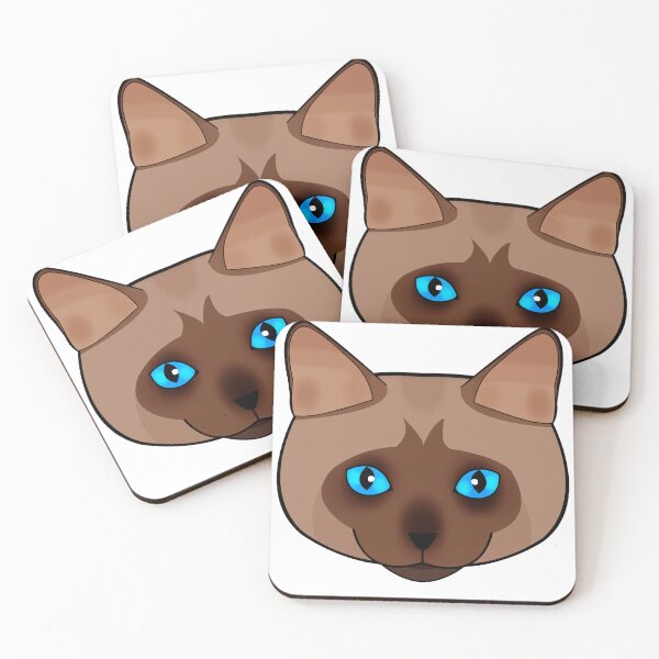Item preview, Siamese cat face designed and sold by MaxFilms.