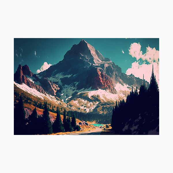 Majestic Mountain Peak Photographic Print