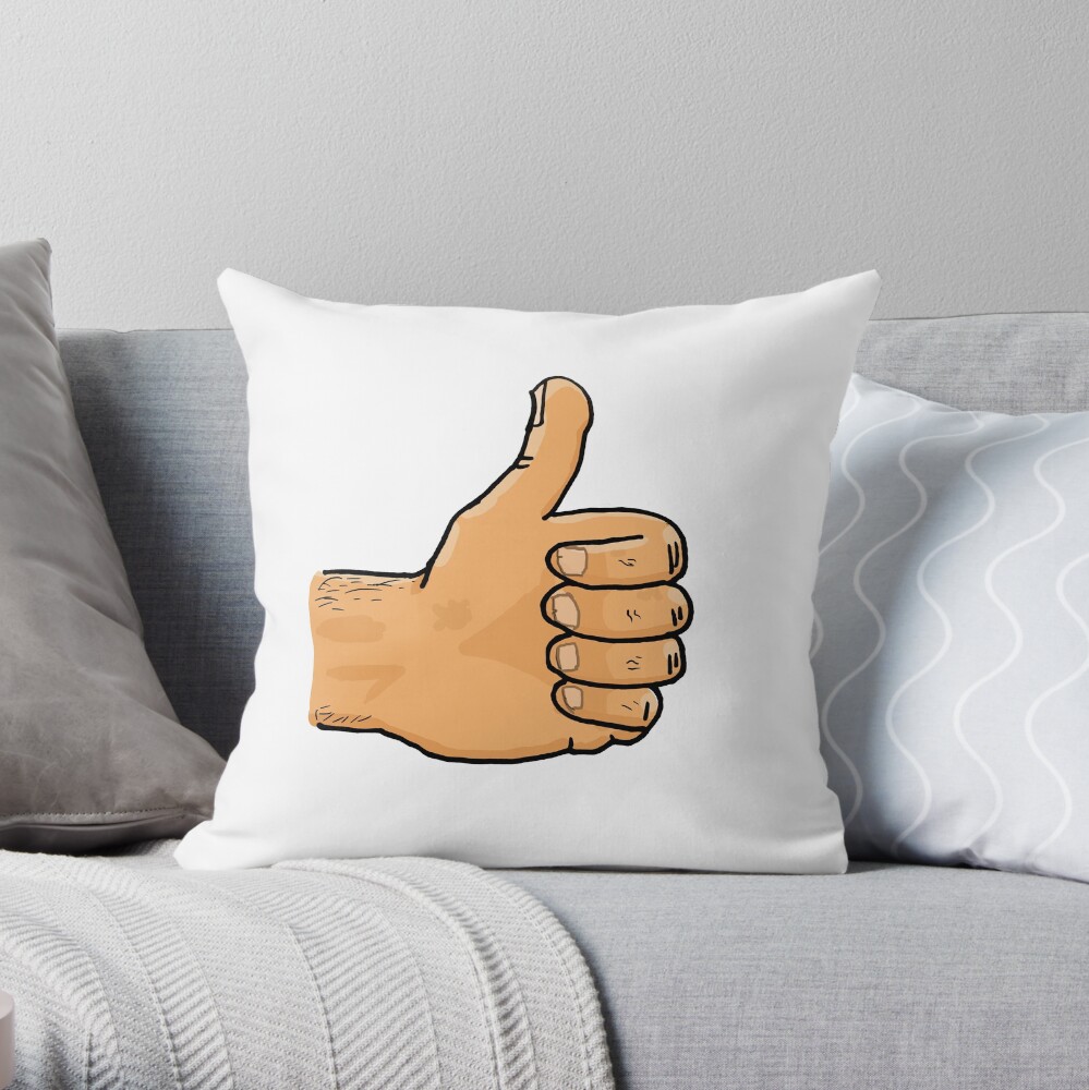 Thumbs Up Mate Throw Pillow