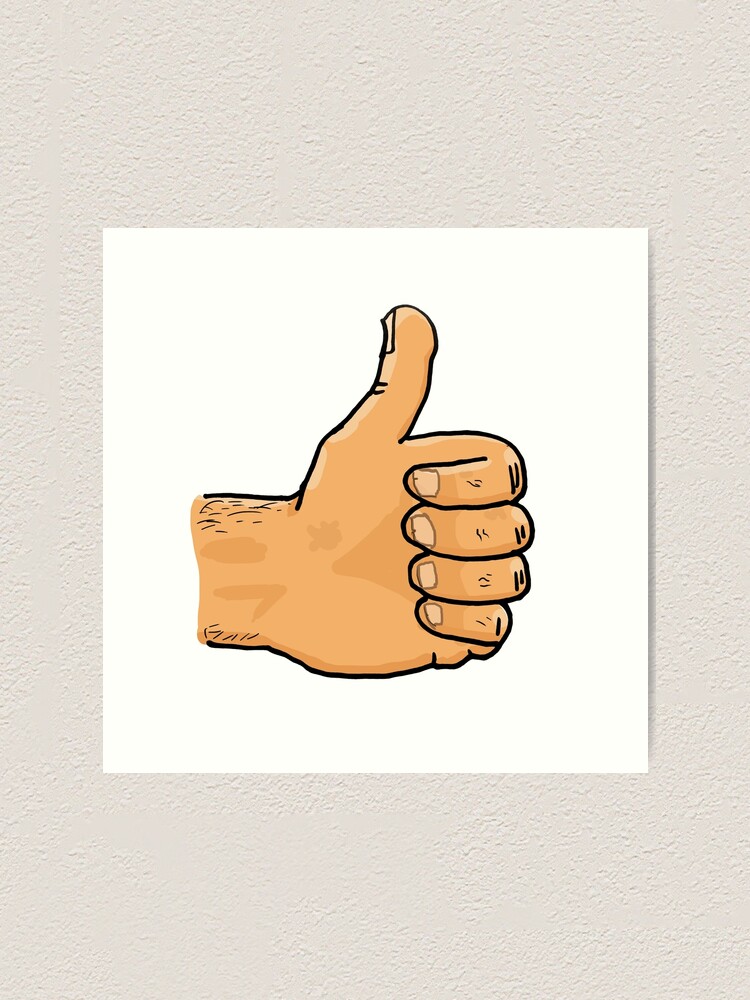 Alternate view of Thumbs Up Mate Art Print