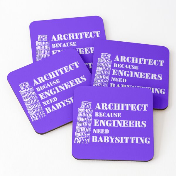 Item preview, Architect Because Engineers Need Babysitting (purple) designed and sold by Novelty-Shirts.