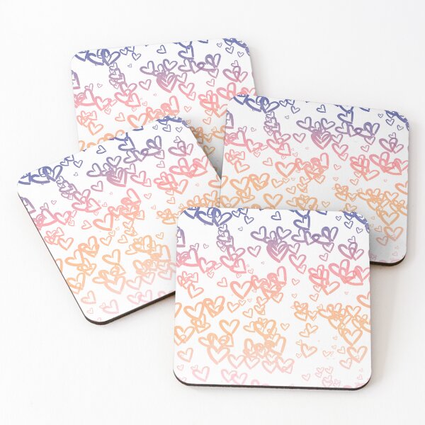 Item preview, Hearts Gradient - Sunset designed and sold by FinapplePudding.