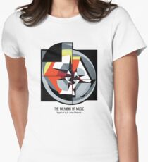 Die Bedeutung von Musik (weiß) Tailliertes T-Shirt