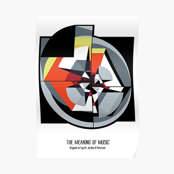 The Meaning of Music (white) Poster