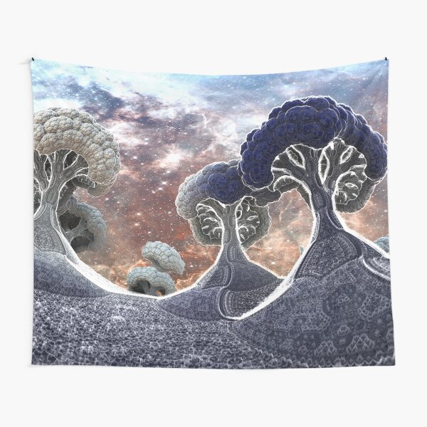 Broccoli Planet in Winter Tapestry