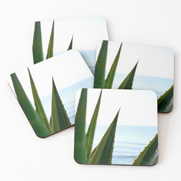 Item preview, Agave cactus and the blue sea / Ibiza Nature & Travel Photography  designed and sold by Diana van Neck.