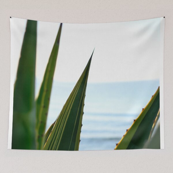 Item preview, Agave cactus and the blue sea / Ibiza Nature & Travel Photography  designed and sold by Diana van Neck.