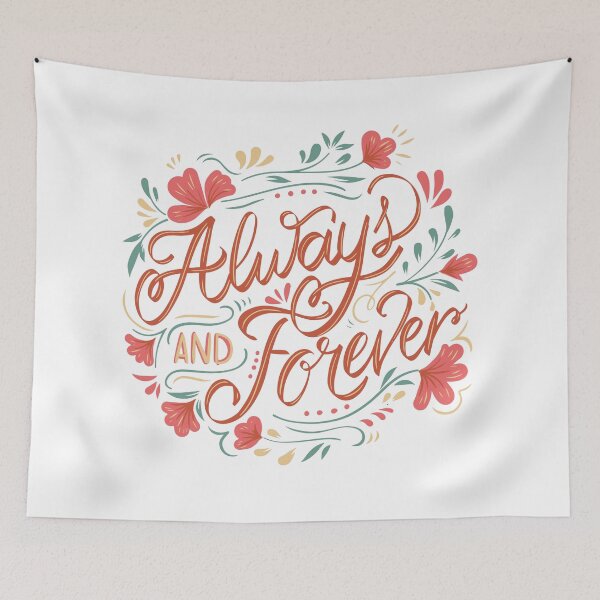 Item preview, Always and forever,  Happy valentines day  designed and sold by Mialunaa.