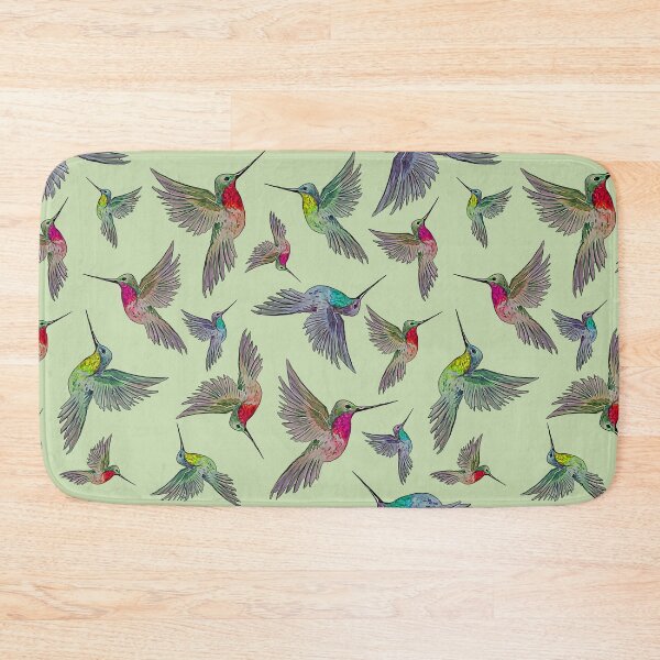 Item preview, Colourful hummingbird Pattern designed and sold by FuzzyJuzzy.