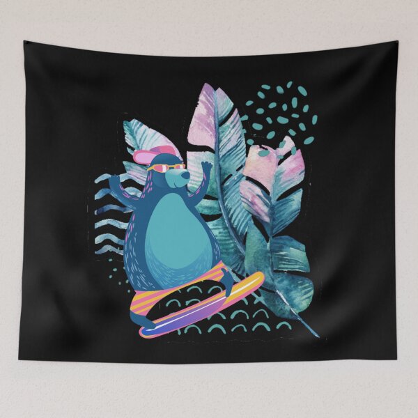 Item preview, Tropical Bear Abstract Tropical Design designed and sold by Paula Helit.
