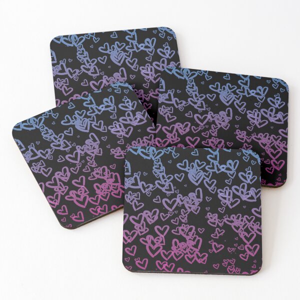 Item preview, Hearts Gradient - Dark Pink designed and sold by FinapplePudding.