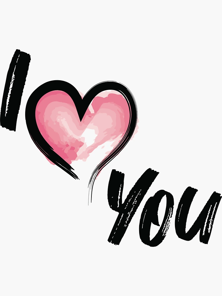 l Love You'- Cute Sticker