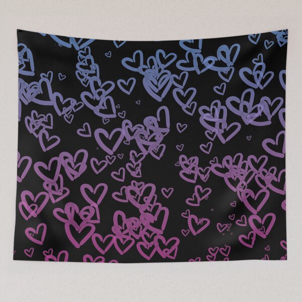 Item preview, Hearts Gradient - Dark Pink designed and sold by FinapplePudding.
