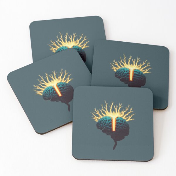 Item preview, Matta brain telepathy abstract light minimalist surreal designed and sold by sammgdesign.