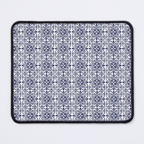 Item preview, Hamptons Navy Blue White Moroccan Trellis Pattern designed and sold by HotHibiscus.