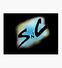 SnC Logo - Blue Photographic Print