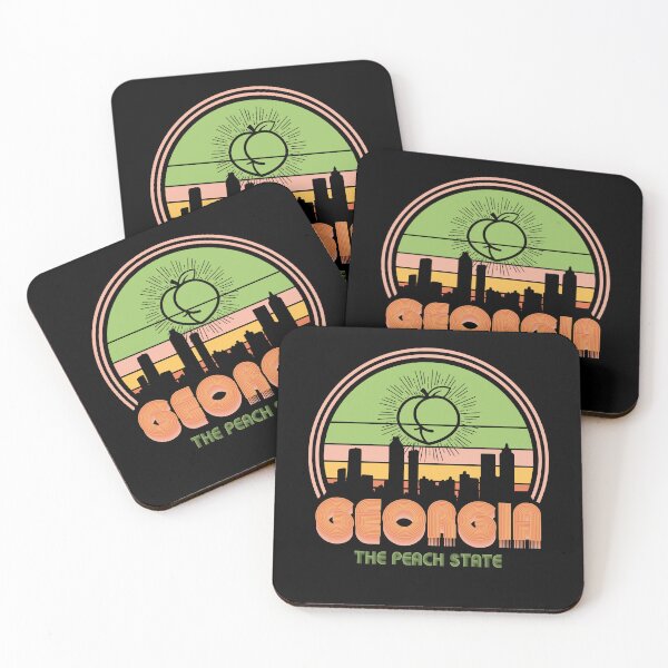 Item preview, Georgia The Peach State - Retro Style designed and sold by Whimsical  Thinker.