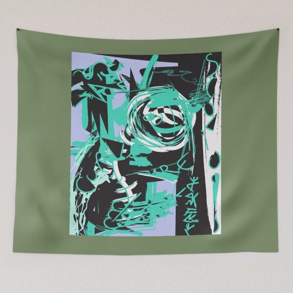 Item preview, Scoliosis V5 Pastel Neoexpressionism street art graffiti designed and sold by HaskellBotsford.