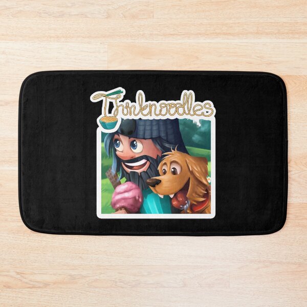 Item preview, Funny Boy & Pet Dog Cute Think Noodles Bowl Art Gaming   designed and sold by MLMapparel.