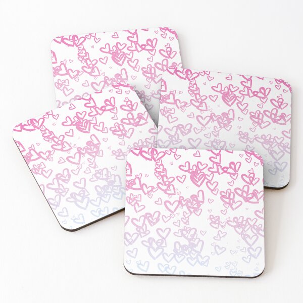 Item preview, Hearts Gradient - Light Pink designed and sold by FinapplePudding.