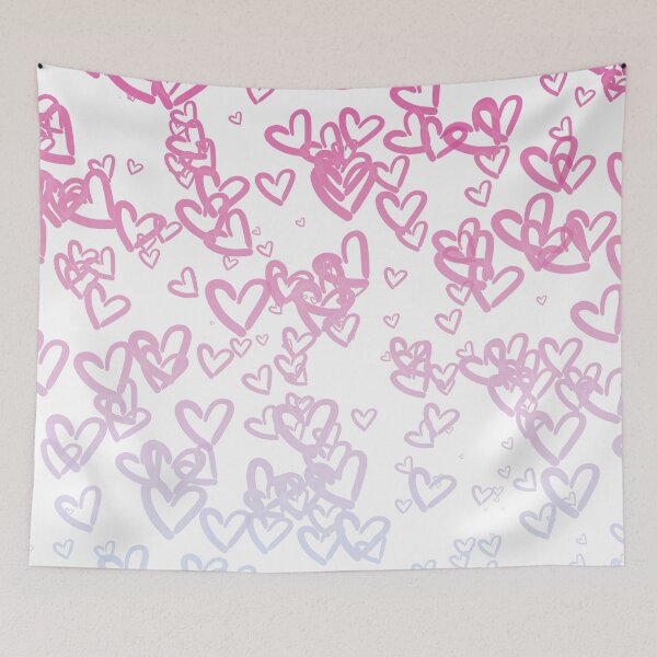 Item preview, Hearts Gradient - Light Pink designed and sold by FinapplePudding.