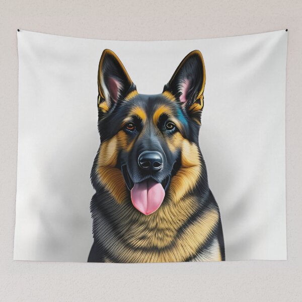 Item preview, German shepherd, charcoal drawing 5, Ai Generated Art  designed and sold by ACC .