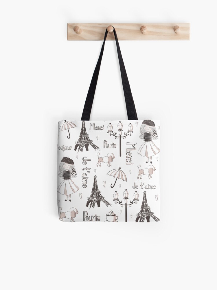 Paris Girl Tote Bag by PeppermintCreek