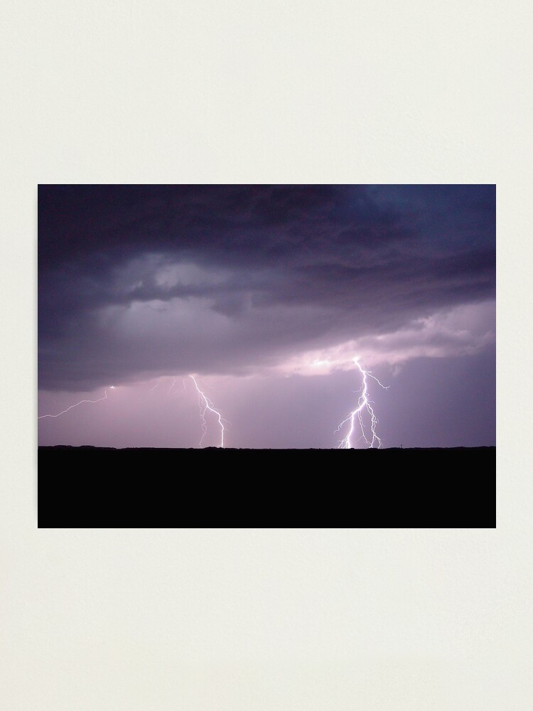 Thumbnail 2 of 3, Photographic Print, Best Little Lightning Show in Divide County designed and sold by Jerry Walter.