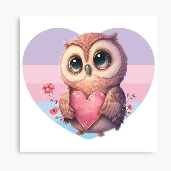 Cute Chibi Owl Canvas Prints for Sale | Redbubble