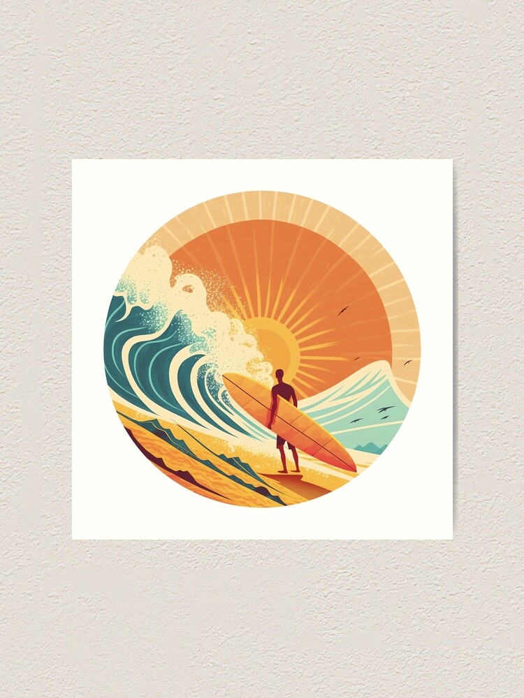 アート・デザイン・音楽 surf surf Surfing Japan Mini Canvas – Thrilla Krew