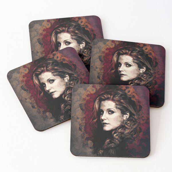 Item preview, Lisa Marie Presley Portrait Art Nouveau Style designed and sold by ThatsTheStyle.