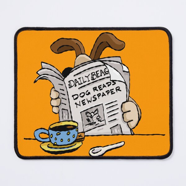 Item preview, Dog Reads Newspaper designed and sold by Birdbrook Academy.