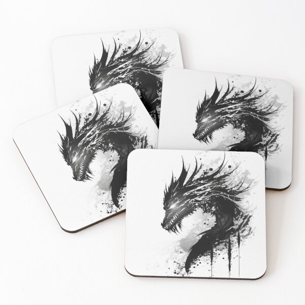 Item preview, black dragon designed and sold by braStore.